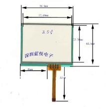 Free shipping 3.5 inch 4-wire resistive touch screen panel for TM035KDH03, LQ035NC111,size: 77*64mm 2024 - buy cheap