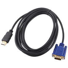 1.8M HDMI To VGA Cable male to male Video Adapter For HDTV HD Player HDMI Computer cables Free shipping 2024 - buy cheap