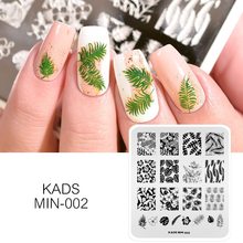 AriesLibra Nail Art Stamping Template Flower Leaves Pattern Print Stamping Plates Nail Polish Stencil Template Manicure Stencil 2024 - buy cheap