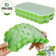 37 Cubes Honeycomb Shape Ice Cube Tray Ice Cubes Maker Silicone Ice Cream Molds Form Chocolate Mold Whiskey Party Bar Tools 2024 - buy cheap