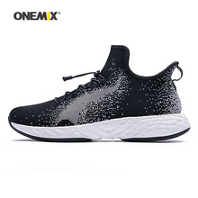 Onemix, zapatillas de correr para hombre, zapatillas deportivas de deporte deportivas de malla negra para caminar 2024 - compra barato
