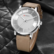 CURREN Mens Watches Simple Fashion Analog Quartz Casual Business Leather Wristwatch Male Clock Classic Men's Watch erkek saati 2024 - buy cheap