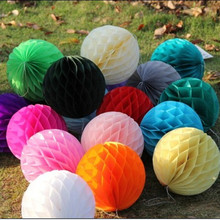 AJP 10pcs/lot Tissue Paper Flower ball Honeycomb Lantern Wedding decoration Holiday supplies Wholesale 2024 - buy cheap