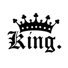Fashion Stickers for Cars Vinyl Car Wrap for Auto or Car Styling King Crown Sticker Decal In Black or Silver Motorcycle Helmet 2024 - buy cheap