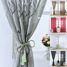 Tulle Window Curtain Embroidered Sheer For Kitchen Living Room Sheer Curtains 2024 - buy cheap
