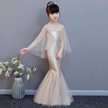 Vestido dorado de chica de la boda, Vestidos de princesa, vestido de sirena Sexy de cumpleaños, disfraz de espectáculo de Taiwán, Y483 2024 - compra barato