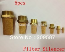 5PCS 1/2" 3/4" 1" BSPT Pneumatic Filter Silencer Sintered Bronze 2024 - buy cheap