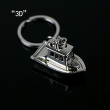 3D yacht keychain key ring boat key chain creative ship keychain high quality portachiavi chaveiro llaveros hombre bag charm 2024 - buy cheap