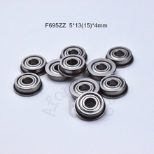 F695zz 5*13 & 15*4mm livre shipping flanges rolamentos 695 f695z f695zz chrome aço rolamento sulco profundo frete grátis 2024 - compre barato