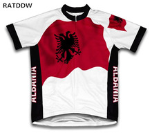 Albania Велоспорт Джерси Roupa Ciclismo 100% полиэстер короткий рукав лето быстросохнущая профессиональная команда летняя одежда для велоспорта 2024 - купить недорого