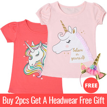 kids tshirt unicorn girls shirt baby toddler tees little girls tops unicorn children t shirt unicorn shirt kids cotton clothes 2024 - buy cheap