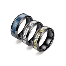 3 Цвета Винтаж золотой дракон кольцо из нержавеющей стали 316L мужские ювелирные изделия для мужчин свадебные мужские кольца для влюбленных 2024 - купить недорого