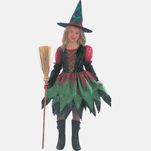 Fantasia de bruxa para halloween, frete grátis, roupa de dia das bruxas, cosplay para crianças 2024 - compre barato
