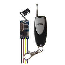 DC3.6V-DC12V miniatura Receiver DC3.7V 4.5 V 5 V 6 V 9 V 12 V Mos Receiver sem Relé sem som Interruptor de Controle remoto 50 PÇS/LOTE
