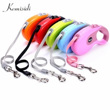 KEMISIDI Bulk Plastic Casing Scalable Automatic Thai Rubber Dog Nylon Traction Rope Supplies Blue, Orange, Pink, Red, Green 2024 - buy cheap