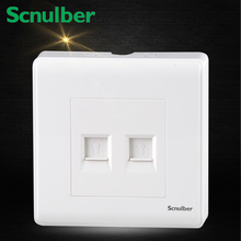 surface mounted TO RJ11 Telephone and RJ45 Internet wall switch Socket Outlet 2024 - buy cheap