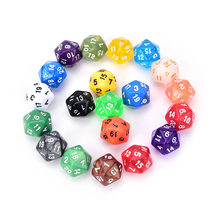 1PC 20 Side Digital Dice Number 1-20 For Rpg Game DICE Colorful D20 Dice Set Opaque Effect,High Quality 2024 - buy cheap