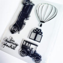 PANFELOU Automobile balloon Transparent Clear Silicone Stamp/Seal for DIY scrapbooking/photo album Decorative clear stamp sheets 2024 - buy cheap