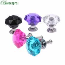 bowarepro 24mm Crystal Jewel boxes Handle Diamond Knob Drawer Pulls Handles Makeup Box Handle Mini Cabinet Ornament box Knob 1PC 2024 - buy cheap