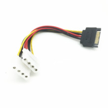 Надежный 15 Pin SATA папа 2 Женский 4 Pin Molex Female IDE HDD силовой кабель жесткого диска 100% абсолютно новый и высококачественный 2024 - купить недорого
