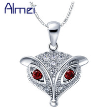 Almei-gargantilla de plata de zorro para mujer, collar largo, cadena larga, joyería, colgante de Anime, bisutería, Kolye, moda, N919 2024 - compra barato