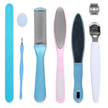 8Pcs/Set Manicure Foot Care File Set Dead Hard Skin Callus Remover Scraper Pedicure Rasp Tools Feet Care Tool Kit 2024 - buy cheap