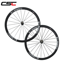CSC Full carbon wheels U Shape 700C 38mm 25mm width tubular road bicycle wheelset 2024 - buy cheap