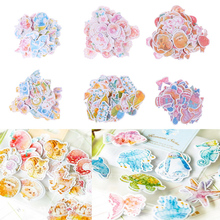 ANGRLY Party 40pcs/Bag DIY Cute Flower Styles Scrapbook Paper Stickers Crafts and Decorative Sticker Candy Cookies Package 2024 - buy cheap