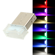 Lámpara decorativa Mini USB para coche, lámpara de luces LED de ambiente para coche Universal, iluminación de emergencia, luces interiores de automóvil 2024 - compra barato