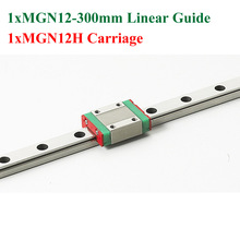 Mini guia linear mgn12 12mm comprimento do trilho linear 300mm aço deslizante com blocos mgn12h cnc 2024 - compre barato