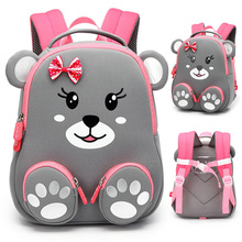 Mochila escolar a la moda para niños y niñas, morral escolar con diseño de animales adorables en 3D, bolso escolar para niños 2024 - compra barato