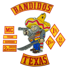 Bandidos patches bordados para motocicleta, conjunto completo para coletes, roupa de baixo personalizada 2024 - compre barato