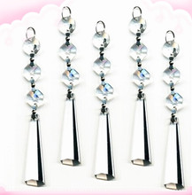50pcs 63mm Crystal Drop Pendant + 14mm Octagon Bead Fashion Crystal Pendant Crystal Chandelier DIY Lighting Parts 2024 - buy cheap