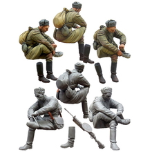 1/35 Soviet soldier on rest . WW2, Resin Model Soldier GK, WWII military themes, Unassembled and unpainted kit 2024 - buy cheap