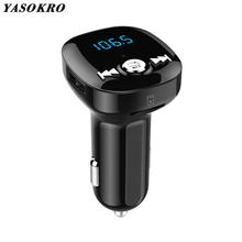 FM Transmitter Bluetooth Handsfree Car Kit Car Audio MP3 Player with 2.4 A Dual USB Car Charger Support U disk / TF card 2024 - buy cheap