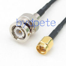 RG174 RF pigtail BNC male plug pin to SMA male straight Cable jumper 4inch~10FT 2024 - buy cheap