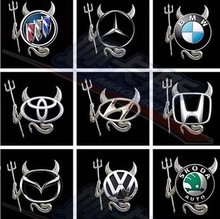 Devilkin stereo car stickers personality car emblem small little demon metal stickers the devil funny car stickers car 2024 - buy cheap