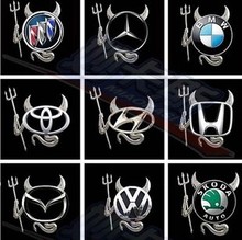 Devilkin adesivos de carro personalidade emblema carro pequeno pequeno demônio de metal adesivos diabo engraçado adesivos de carro carro 2024 - compre barato