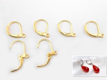 200PCS Hot DIY production jewelry accessories earrings gold earrings accessories round ear ear hook ear clip hand ear clip 2024 - buy cheap