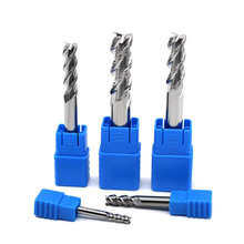 Milling Cutter Alloy Coating Tungsten Steel Tool For Aluminum Metal CNC Machine 3 Flute Blade Endmills HRC 50 Top Router Bits 2024 - compre barato