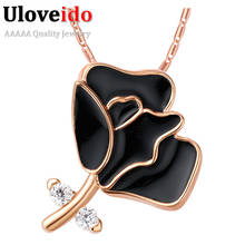 Female Collar Necklace SILVER Suspension Flower Jewelry Carnation Pendant Mother's Day Gift 2016 Fashion Necklaces Bijoux N890 2024 - buy cheap