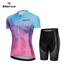 Летний женский комплект Джерси для велоспорта, одежда для горного велосипеда, одежда для гоночного велосипеда, Ropa Ciclismo, комплект для девочек, комбинезон, короткие штаны 2024 - купить недорого