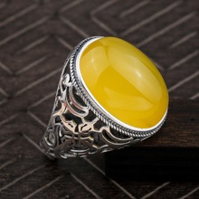 Fashion jewelry Women Ambers beeswax Rings Real 925 Sterling Silver Rings Handmade Rings For Women shipping free 2024 - buy cheap