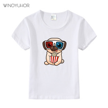 Baby Boys T-Shirt Cartoon Dog Print Short Sleeve T Shirts Kid Girls Summer Casual Toddler Children Tee Shirt 2024 - buy cheap