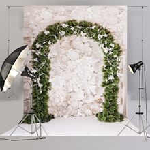 BEIPOTO-fondo Floral con arco de flor blanca para mujer, fotos de boda, evento, fotografía para fiesta 2024 - compra barato