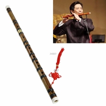 Flauta de bambu em chave d j24, instrumento musical tradicional chinês artesanal 2024 - compre barato
