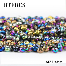 BTFBES-Cuentas sueltas de cristales austriacos, bolas de cristal chapadas en 50 Uds para pulseras, accesorios de joyería de bricolaje 2024 - compra barato