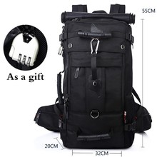 40l 50l ao ar livre grande capacidade impermeável caminhadas mochila das mulheres dos homens escalada esportes viagem bagagem saco oxford wearproof 2024 - compre barato