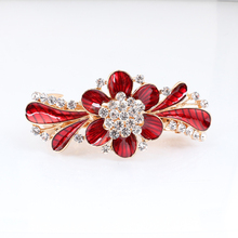 Headwear Hairpin Flower inlaid crystal hair clips hairpins for Girls Barrette accessories Christmas gift 2024 - buy cheap