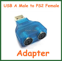 5pcs Converter USB Male to PS2 Female Y-Splitter Plug Adapter 1 Male to 2 PS2 Female Extension Connector for PC Keyboard Mouse 2024 - buy cheap